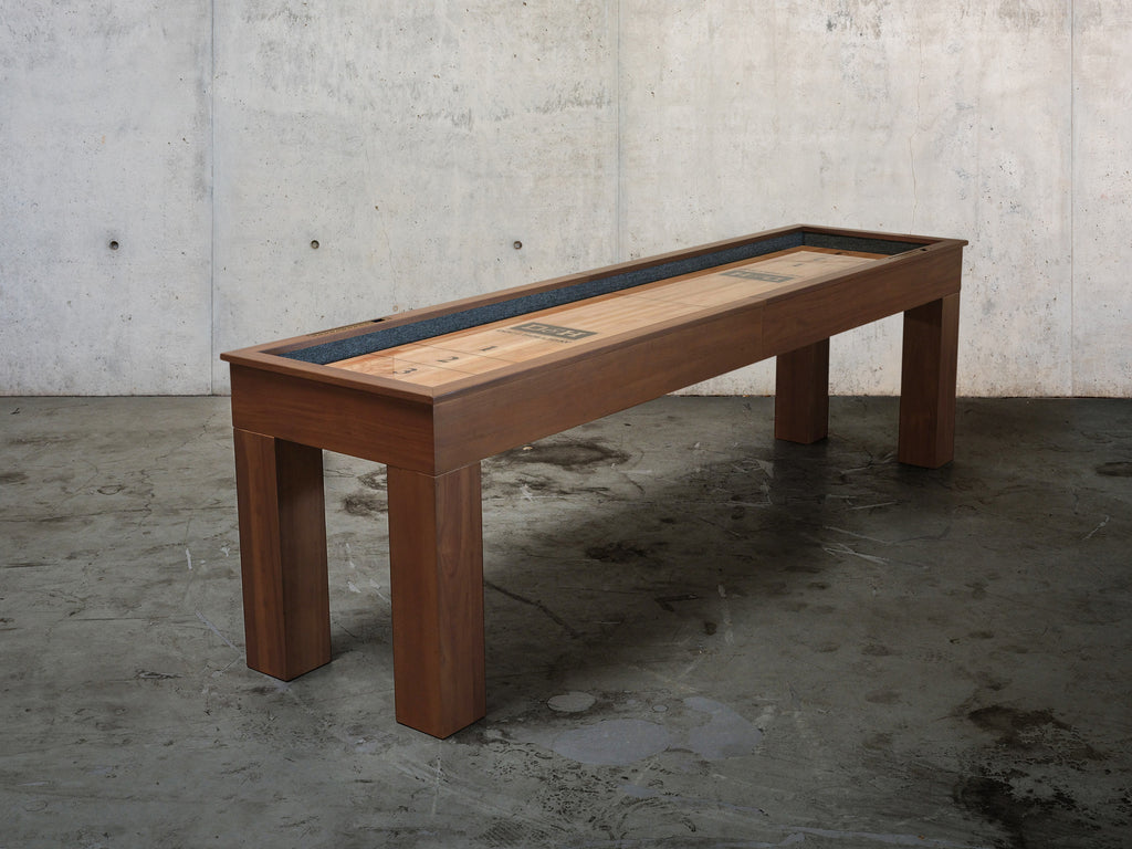 Paula Parsons Shuffleboard Table in Grey Walnut