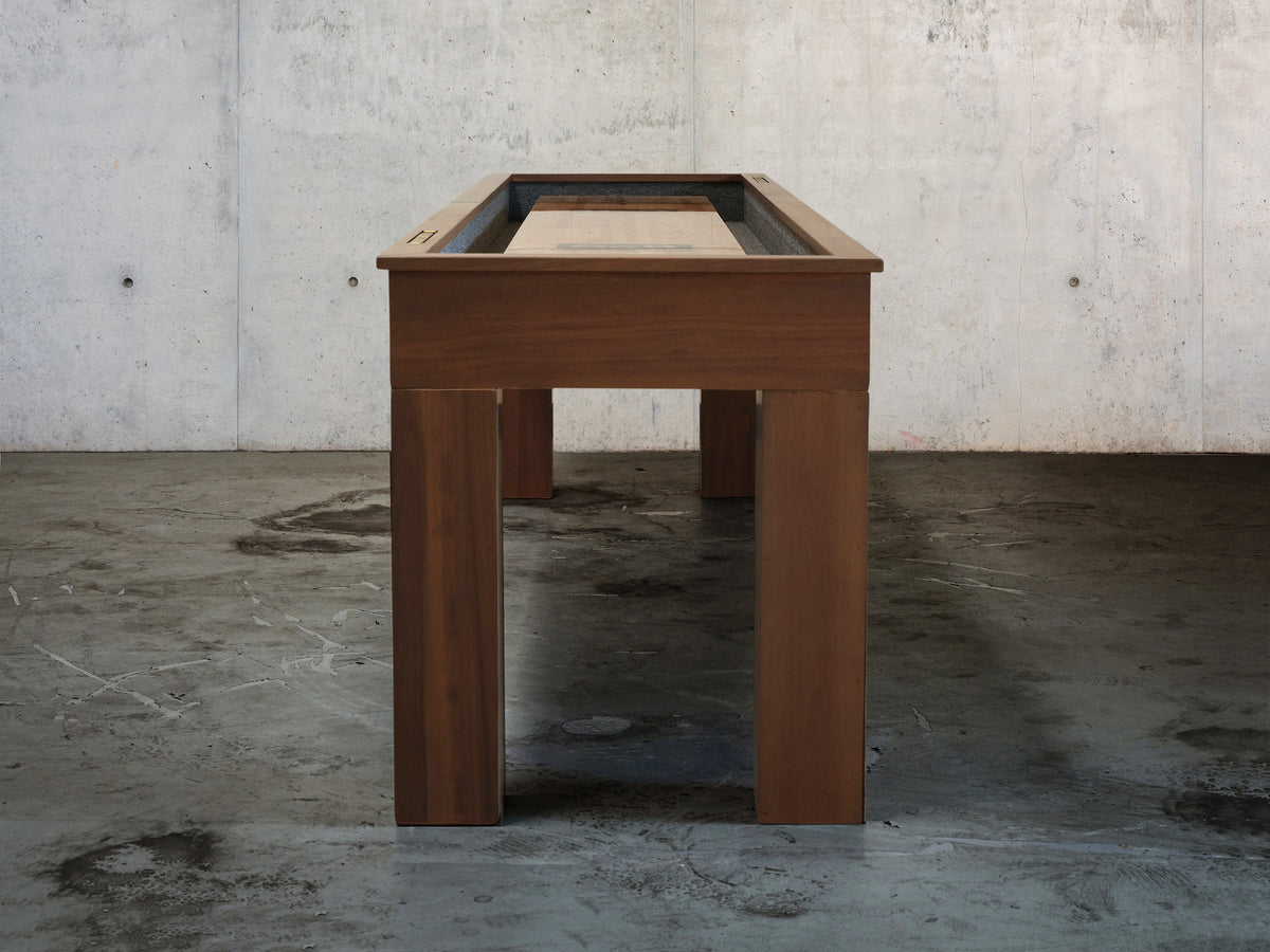 Paula Parsons Shuffleboard Table in Grey Walnut