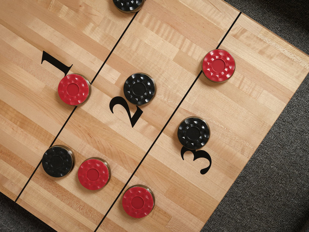 Paula Parsons Shuffleboard Table in Glazed Maple