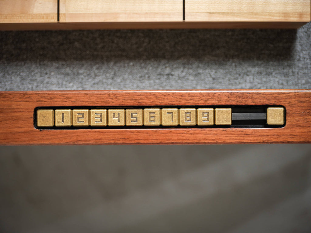Paula Parsons Shuffleboard Table in Natural Walnut