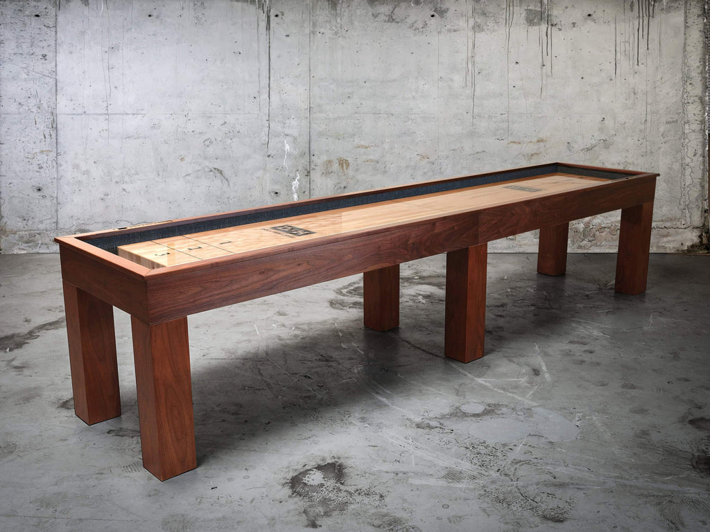 Paula Parsons Shuffleboard Table in Natural Walnut