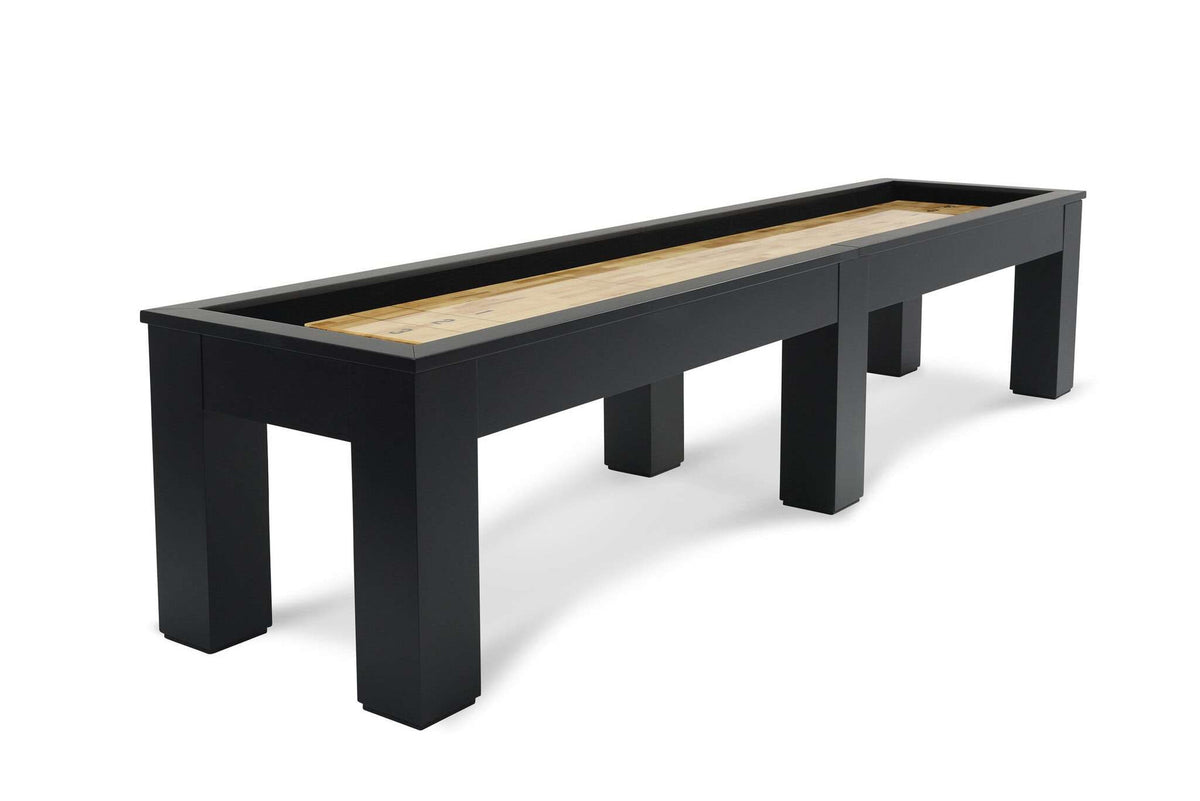 Peter Parsons Shuffleboard Table in Matte Black Lacquer
