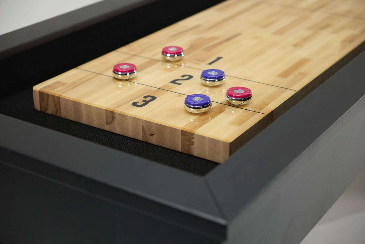 Peter Parsons Shuffleboard Table in Matte Black Lacquer
