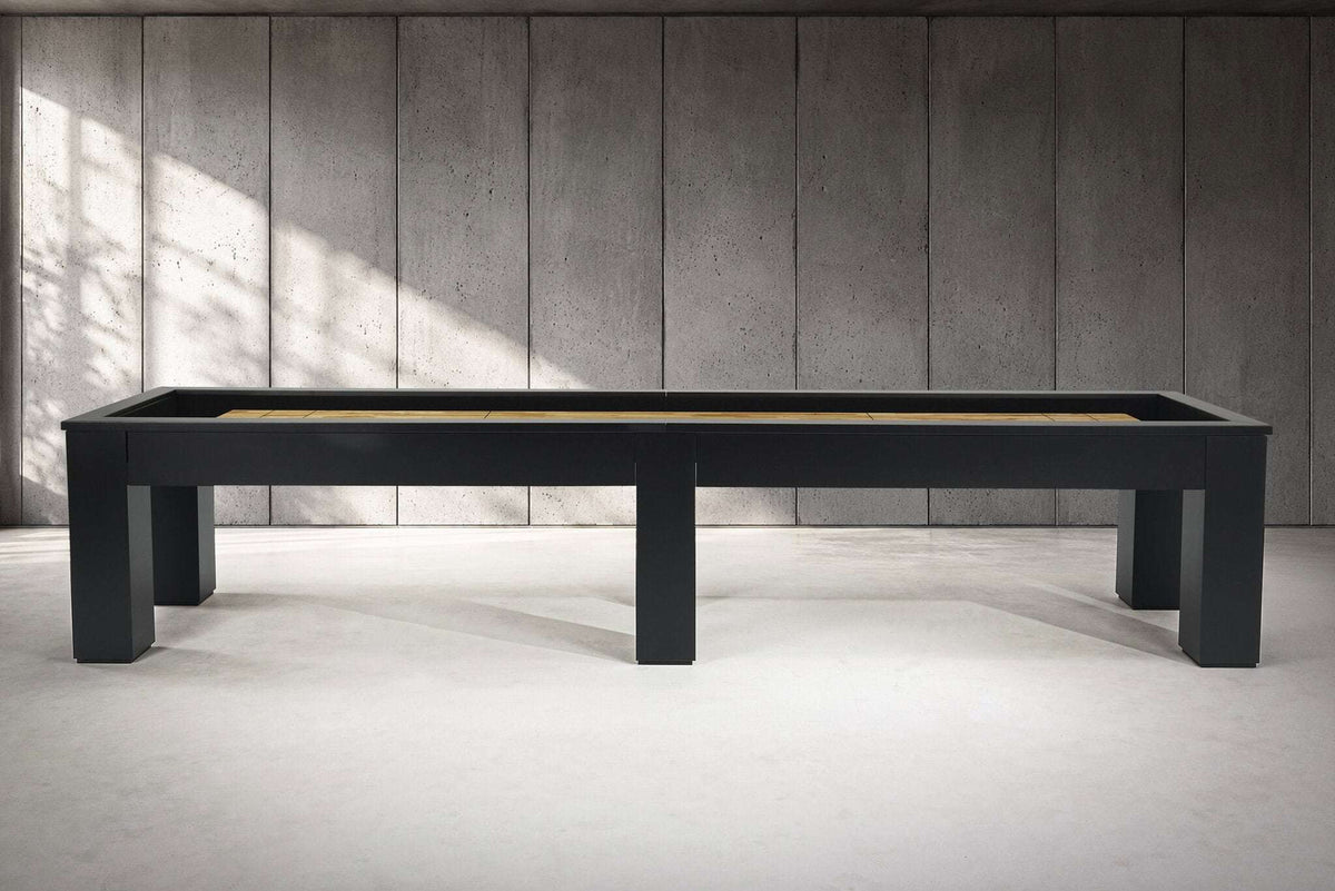 Peter Parsons Shuffleboard Table in Matte Black Lacquer