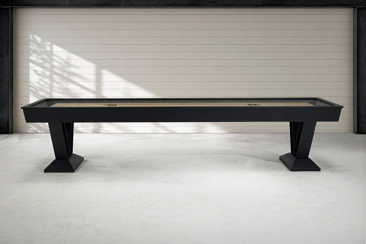 Savant Shuffleboard Table in Black Ash