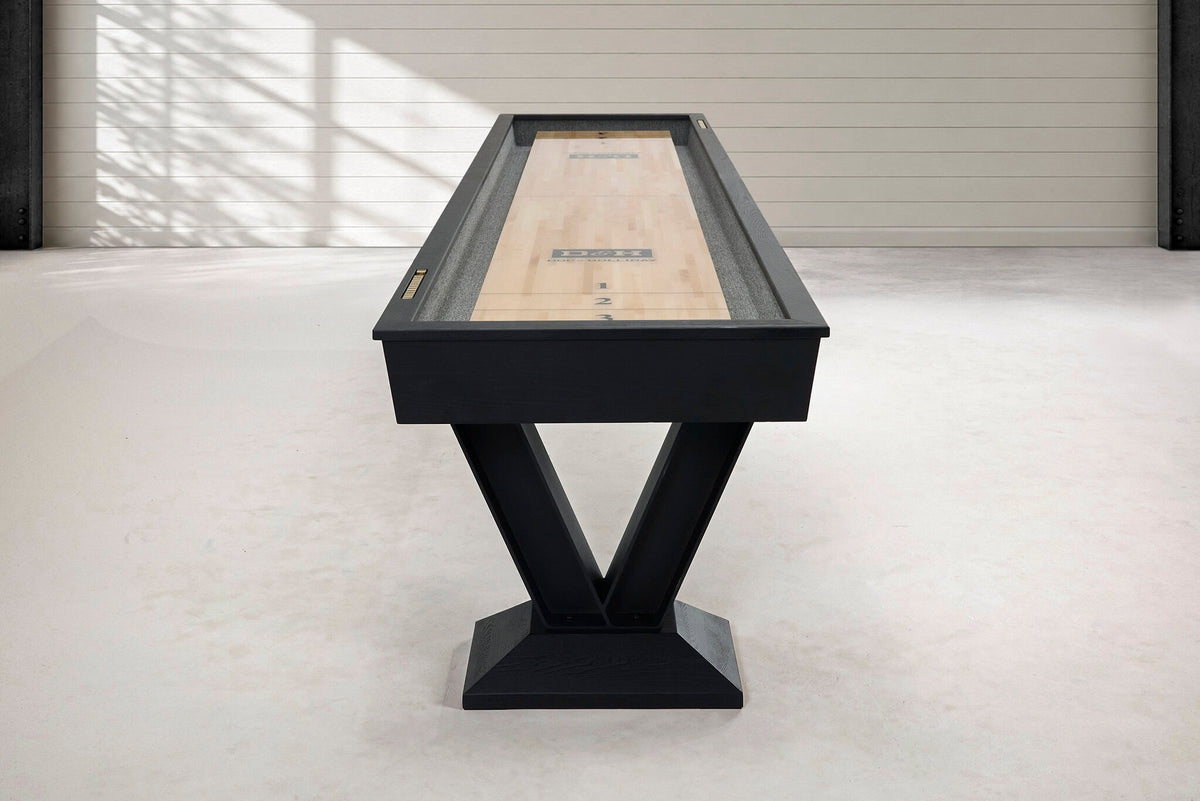 Savant Shuffleboard Table in Black Ash