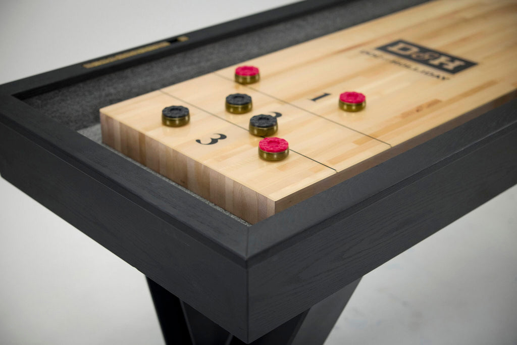 Savant Shuffleboard Table in Black Ash