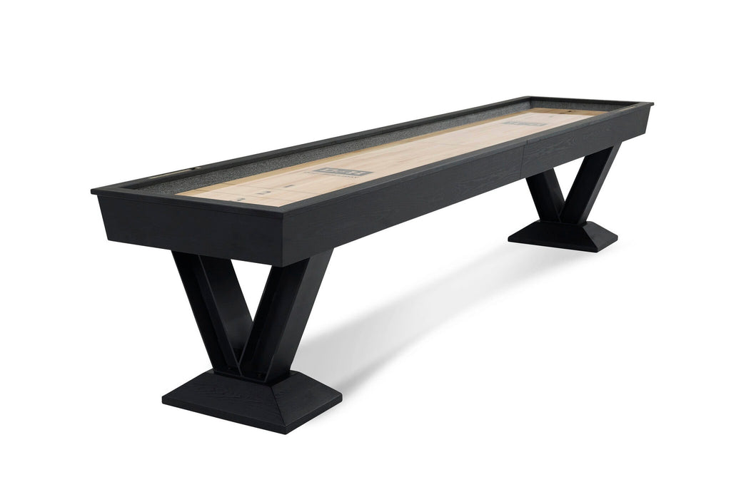 Savant Shuffleboard Table in Black Ash
