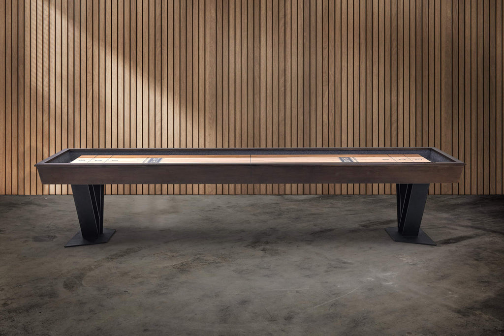 Savant Shuffleboard Table in Brown Sugar