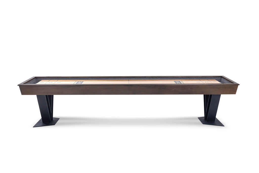 Savant Shuffleboard Table in Brown Sugar