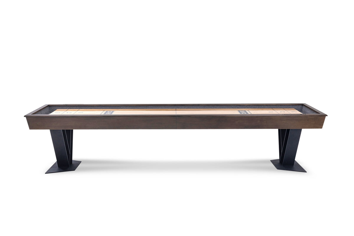 Savant Shuffleboard Table in Brown Sugar