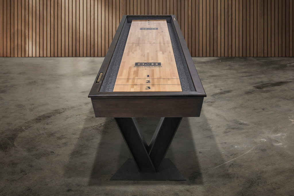 Savant Shuffleboard Table in Brown Sugar