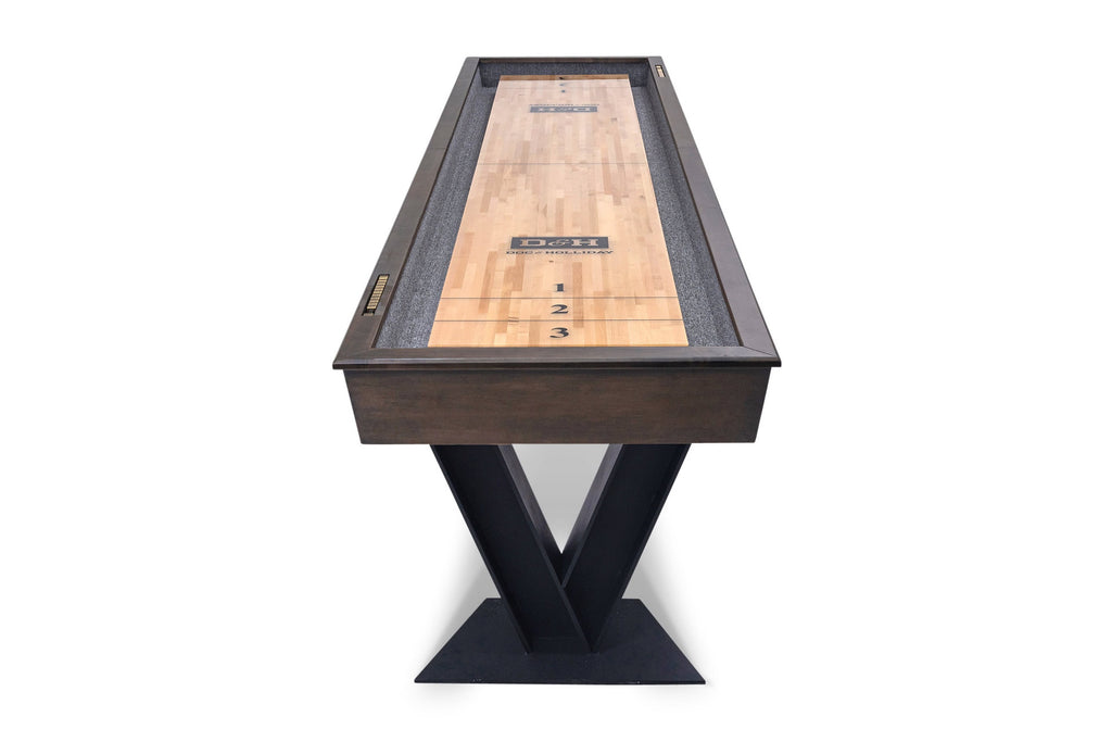Savant Shuffleboard Table in Brown Sugar