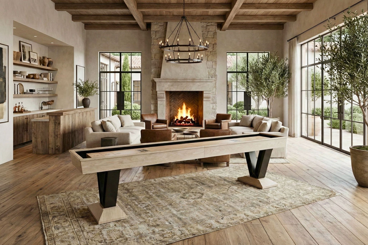 Savant Shuffleboard Table in Natural Ash