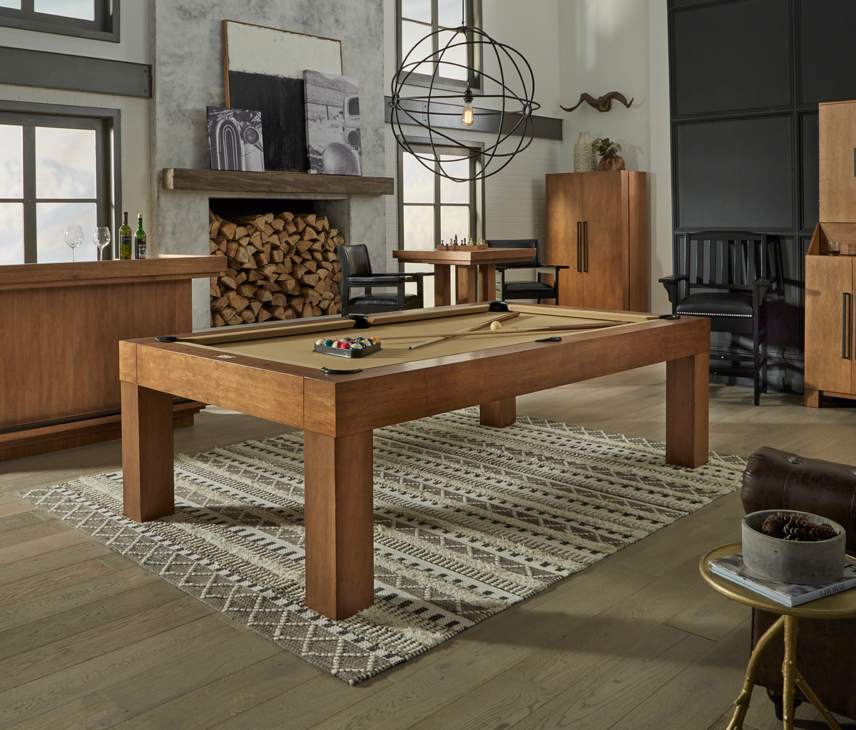 Alta Minimalist Pool Table in Brushed Walnut - photo 2