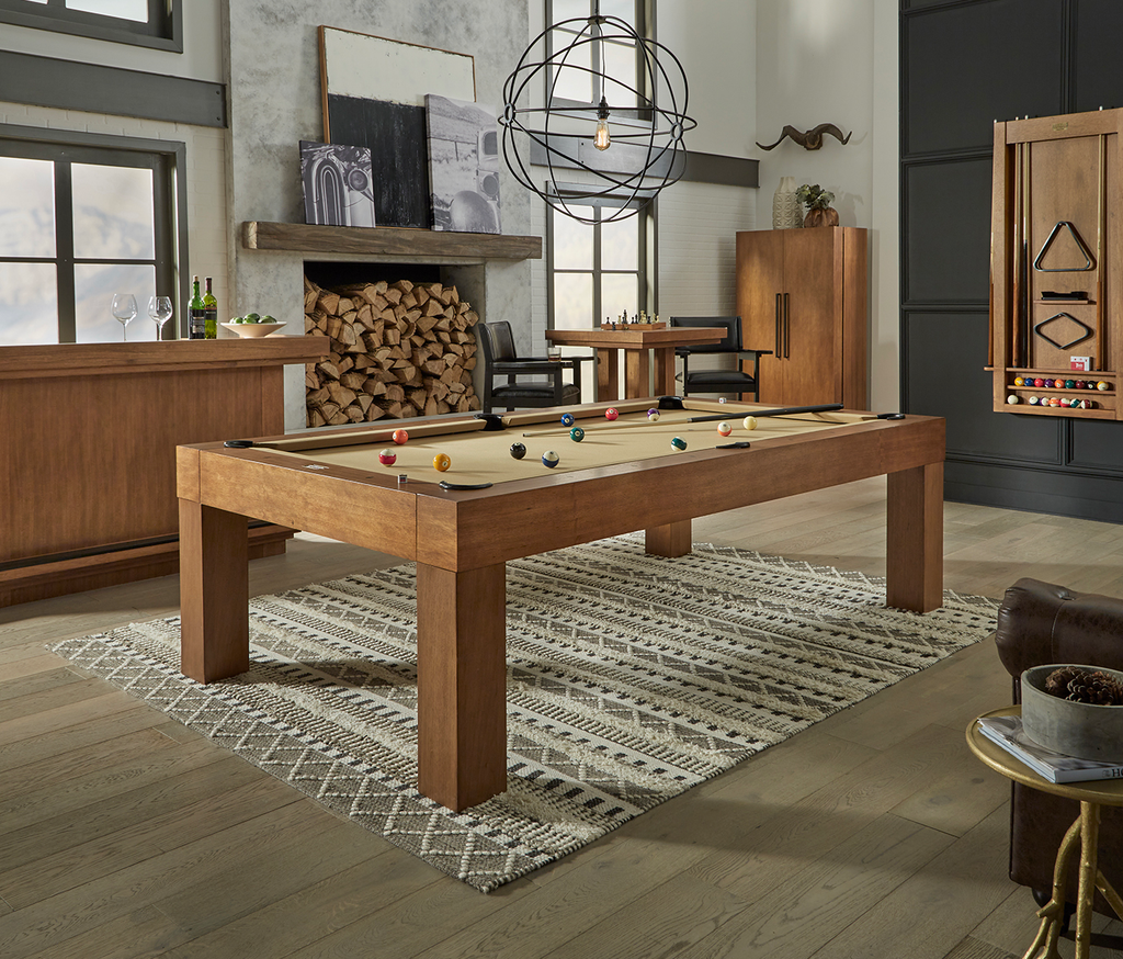 Alta Minimalist Pool Table in Brushed Walnut - photo 3