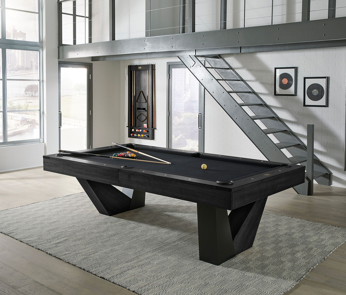 Annex Pool Table in Black Ash