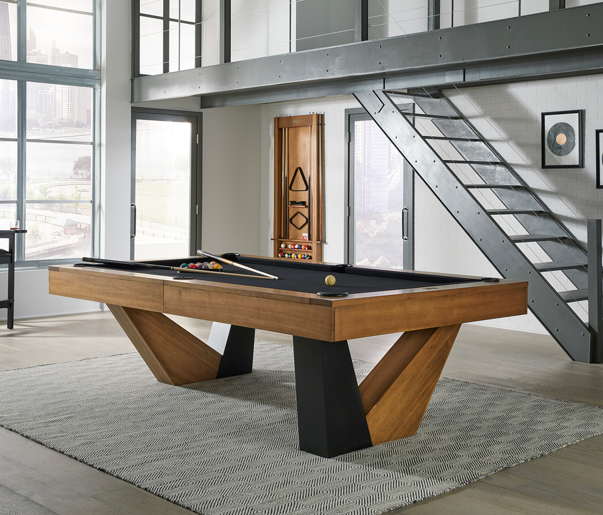 Annex Pool Table in Brushed Walnut - photo 2