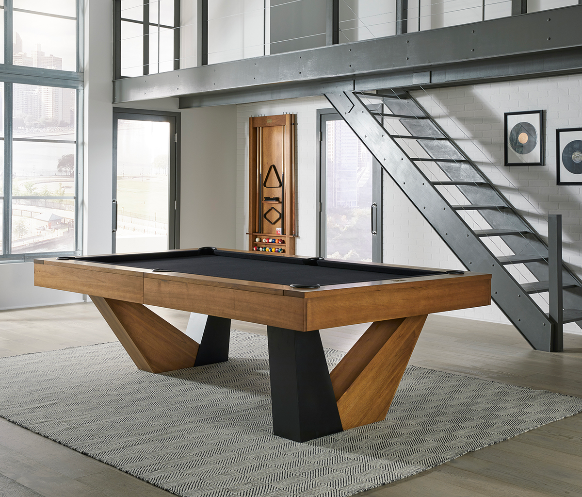 Annex Pool Table in Brushed Walnut - photo 3