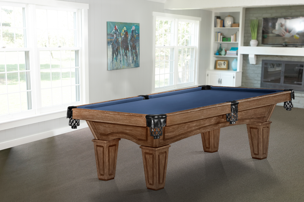Allenton Tapered Leg Pool Table in Rustic Dark Brown - photo 2