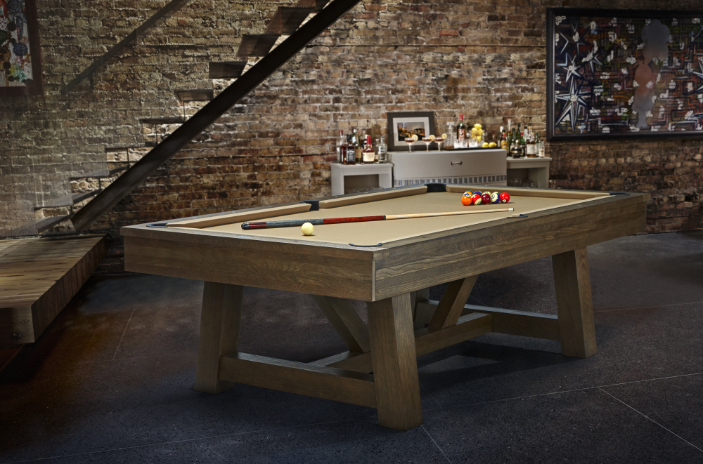 Botanic Pool Table in Rustic Dark Brown - photo 2