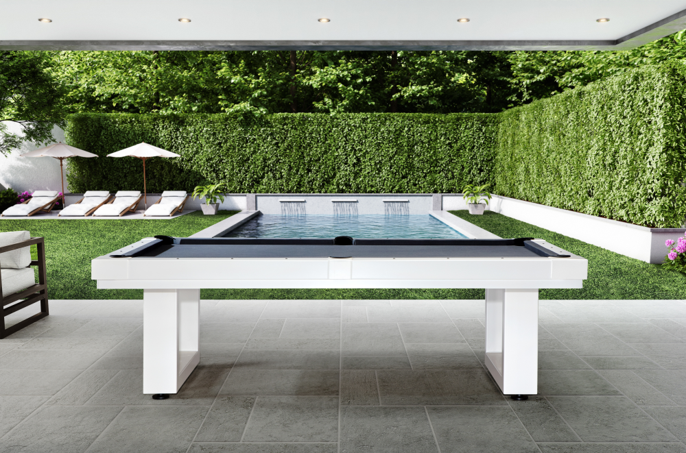 Lanai Outdoor Pool Table in Pearl White - photo 2