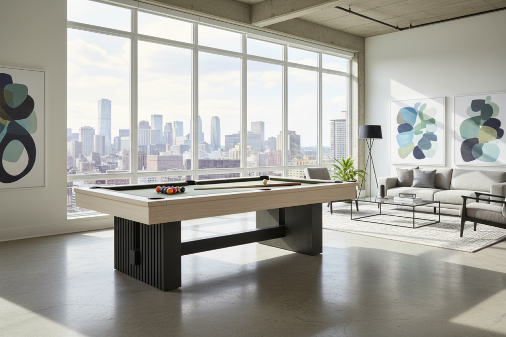 Vancouver Pool Table in Natural Ash & Black Ash - photo 2