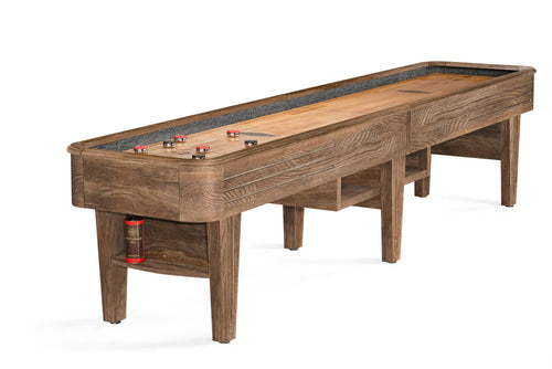 Andover II Shuffleboard Table in Rustic Dark Brown - photo 1