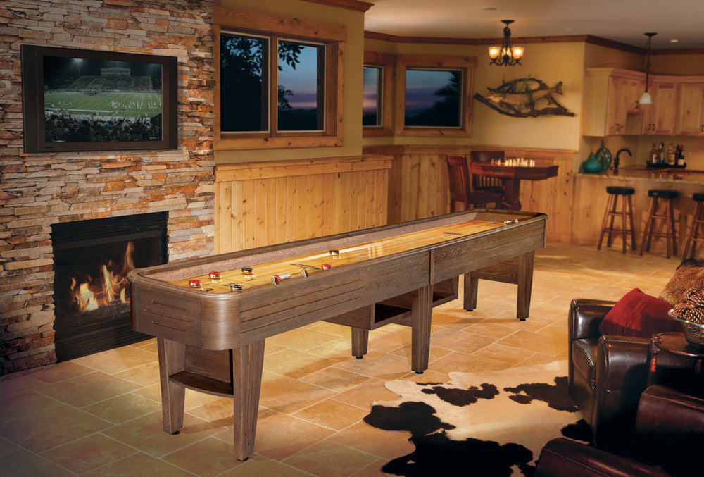 Andover II Shuffleboard Table in Rustic Dark Brown - photo 4
