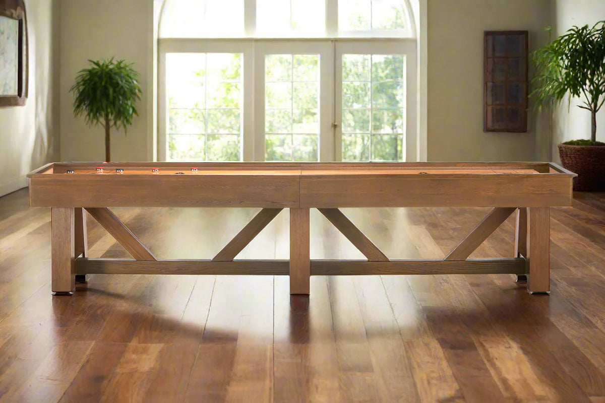 Botanic Shuffleboard Table in Rustic Dark Brown - photo 2