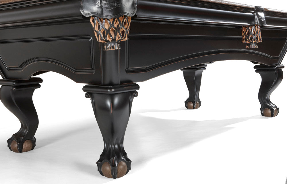 Glenwood Talon Ball and Claw Leg Pool Table in Matte Black with Coffee - photo 5