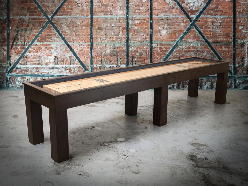Paula Parsons Shuffleboard Table in Antique Coffee
