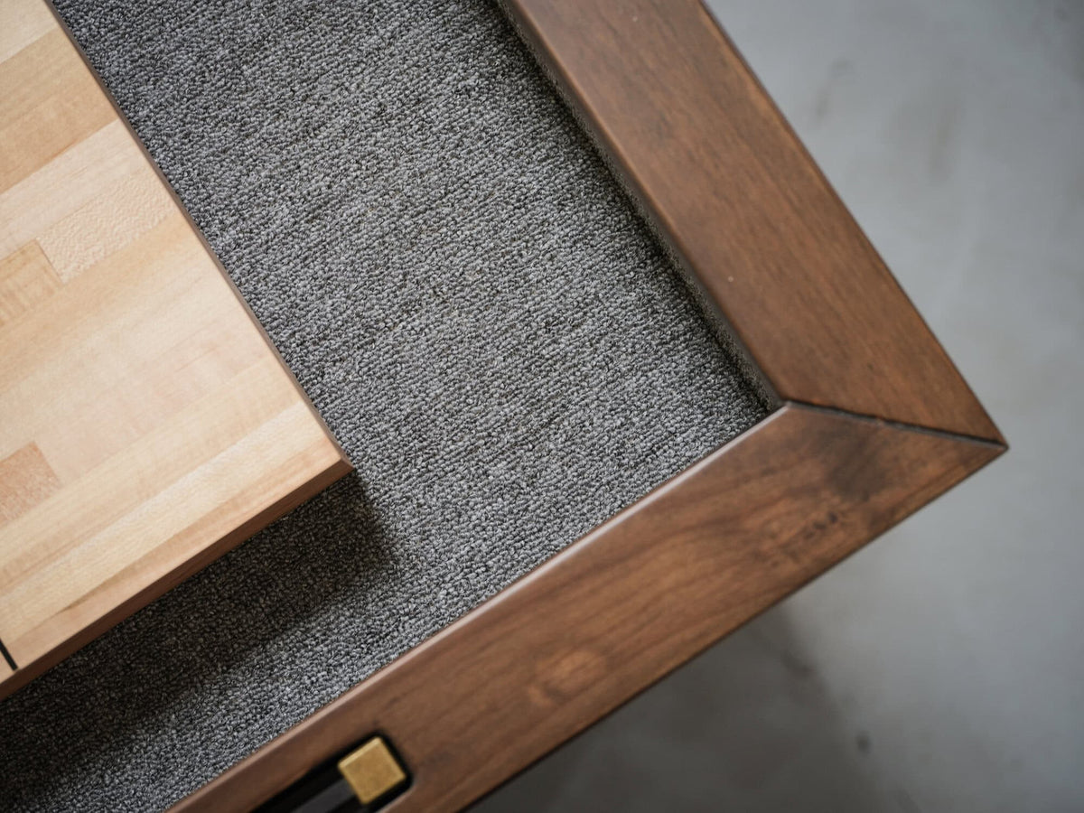 Paula Parsons Shuffleboard Table in Antique Coffee