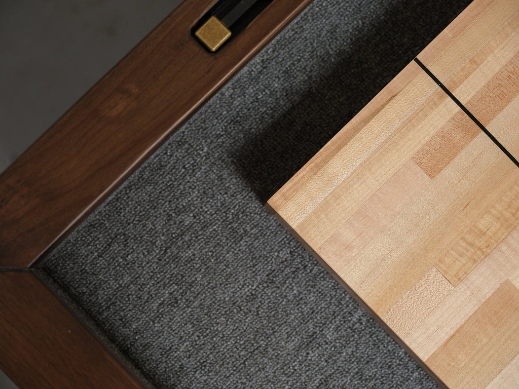 Paula Parsons Shuffleboard Table in Antique Coffee