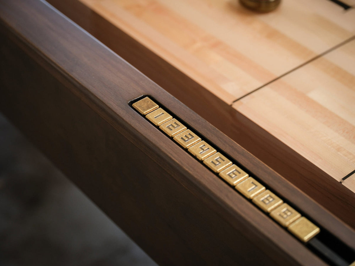 Paula Parsons Shuffleboard Table in Antique Coffee