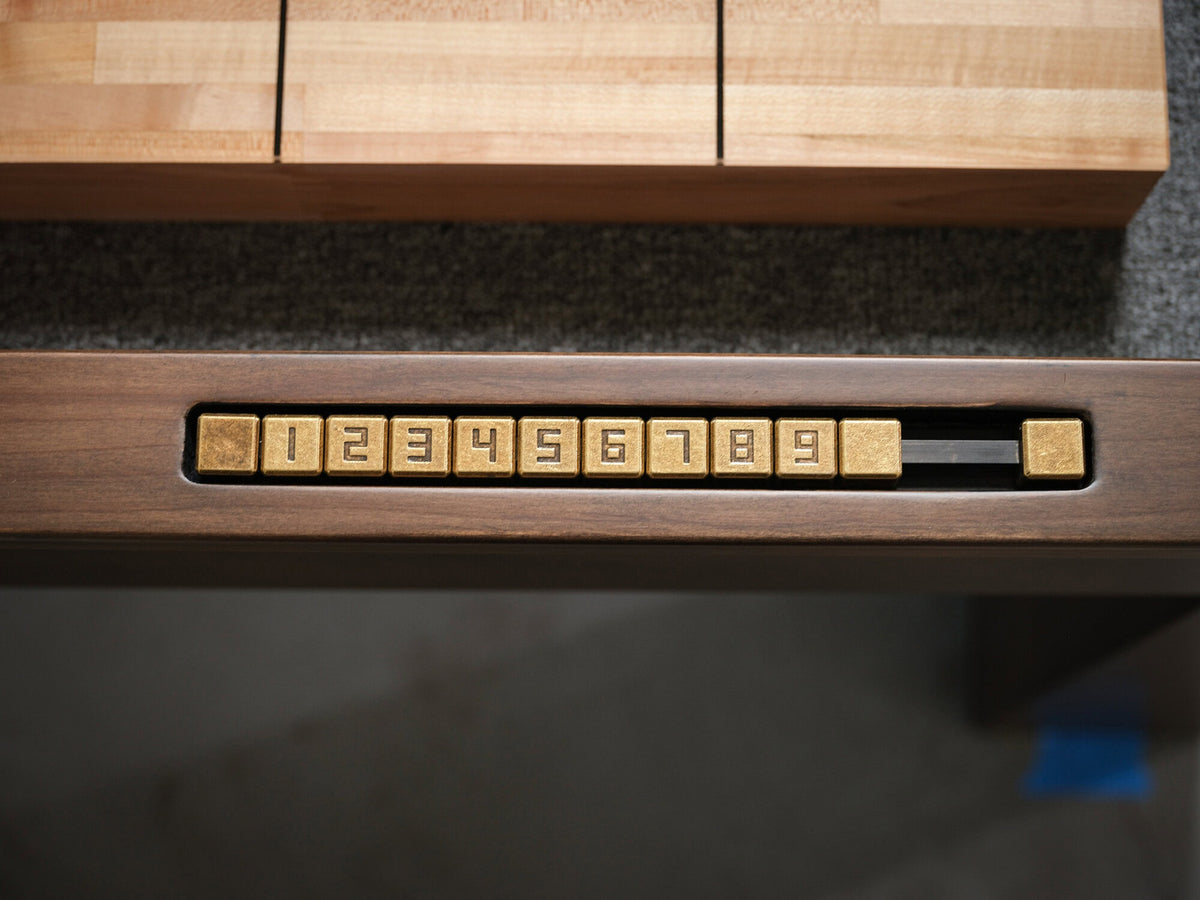 Paula Parsons Shuffleboard Table in Antique Coffee