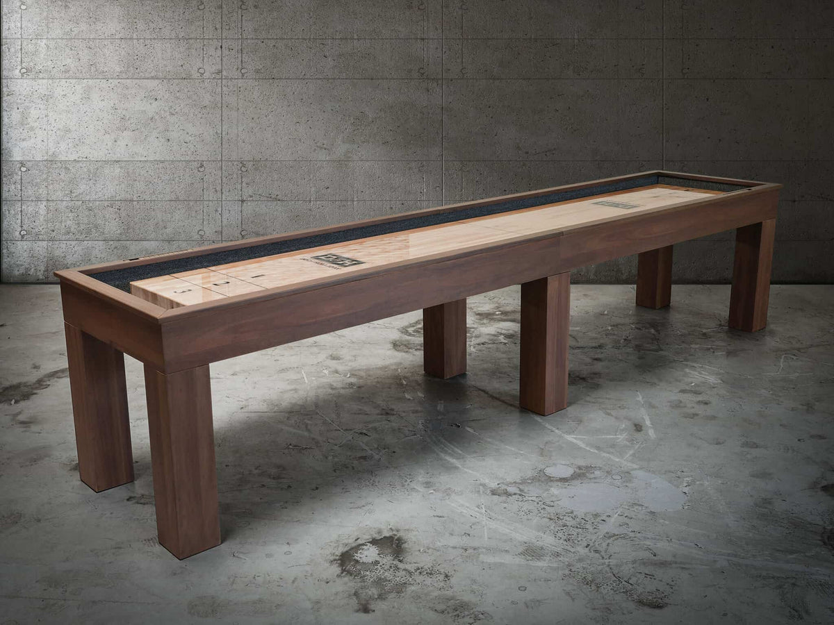 Paula Parsons Shuffleboard Table in Grey Walnut