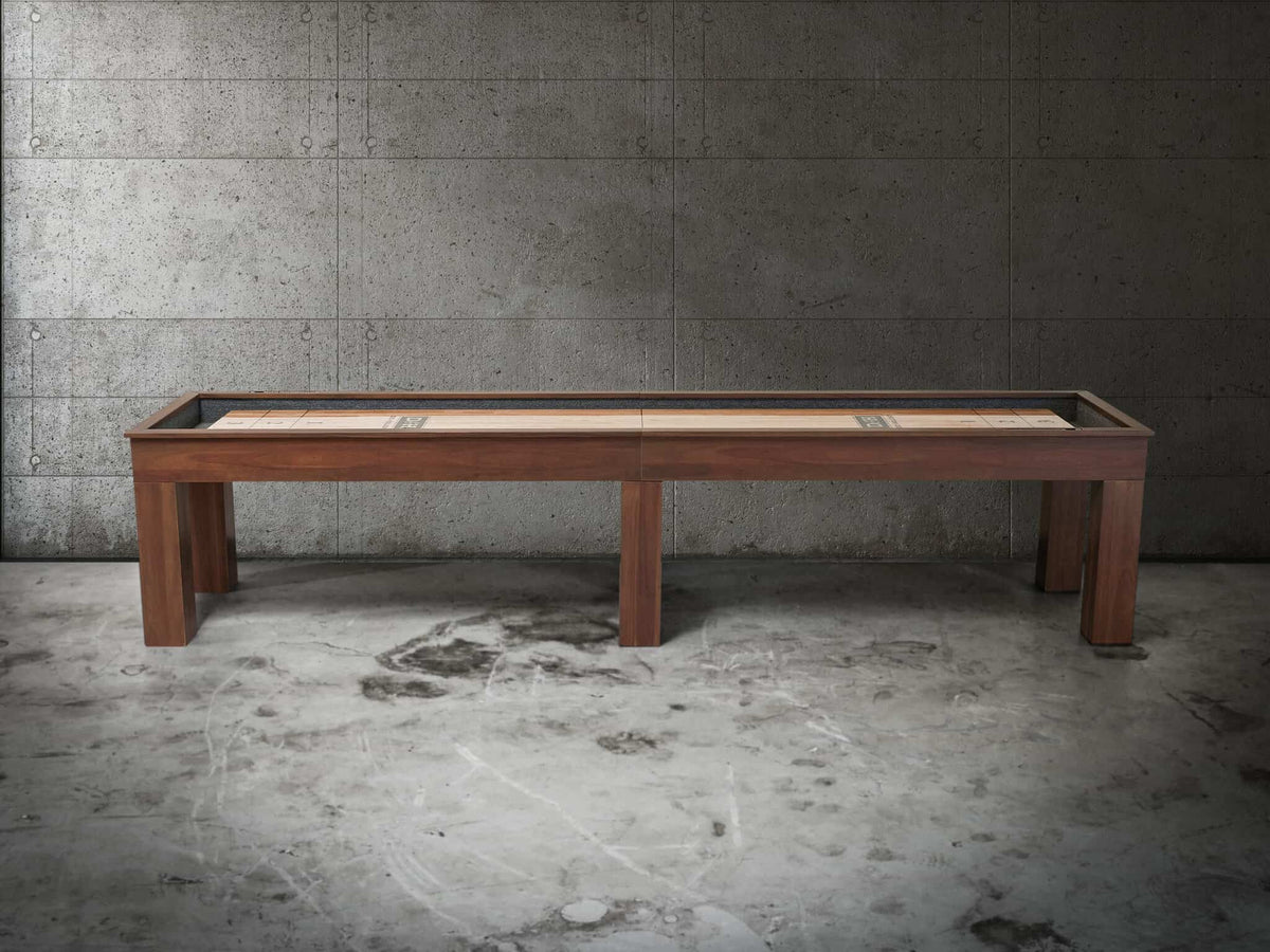 Paula Parsons Shuffleboard Table in Grey Walnut